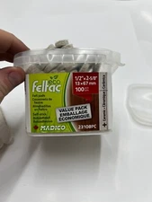 (QTY 600) ECO FELTAC 23108PC 1/2" x 2-5/8" Adhesive Felt Pad Strips Beige