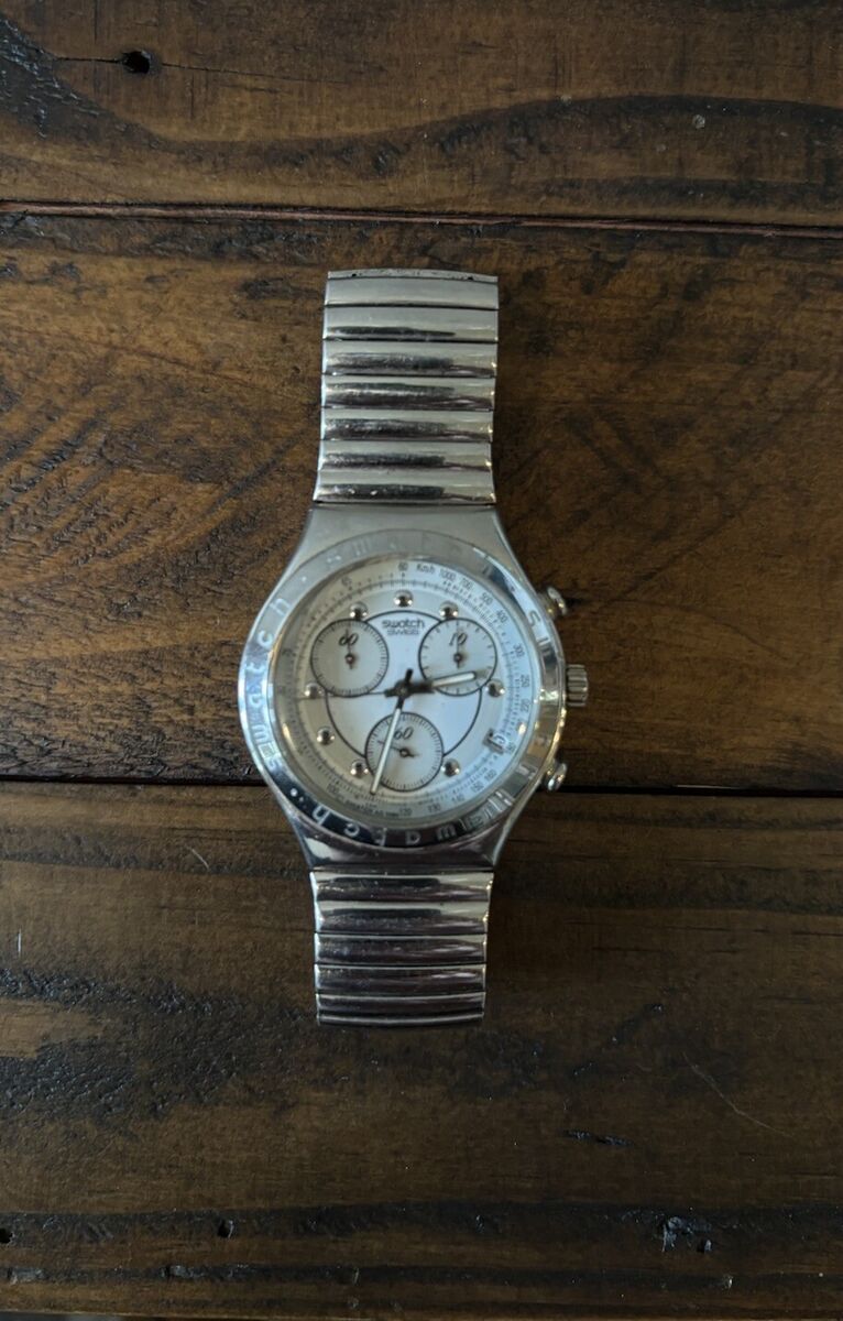 Swatch Irony Chrono Watch ROUGH & RUGGED FLEX YCS400 1996 | eBay Swatch Irony Chrono Watch ROUGH & RUGGED FLEX YCS400 1996 | eBay