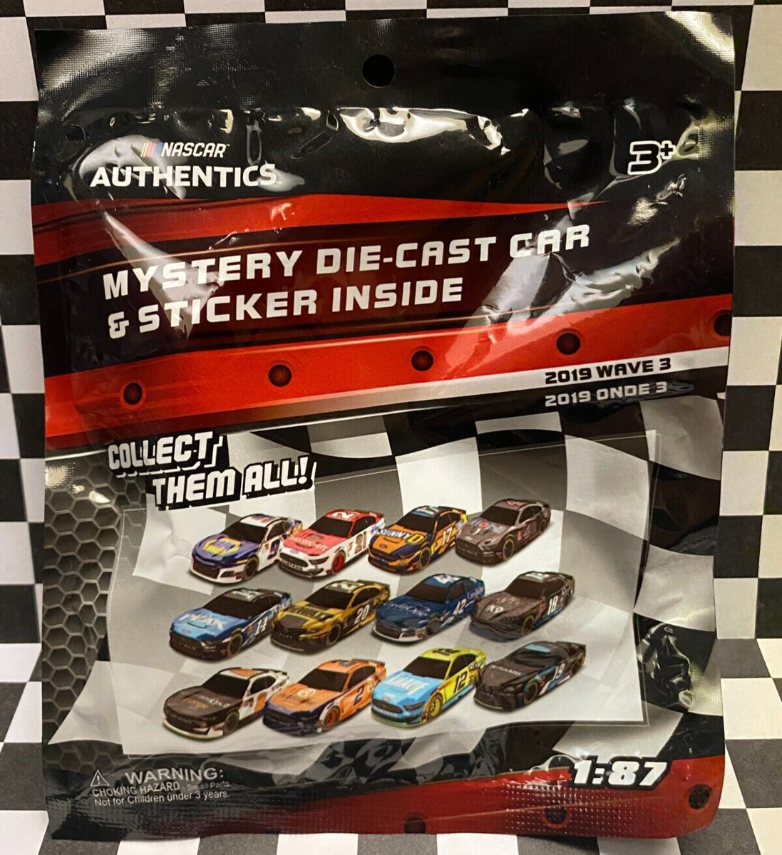 NASCAR Authentics 2019 1/87 Wave 3 Mystery Blind Bags Kyle Larson