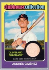 Andres Gimenez 2024 Topps Heritage Baseball Clubhouse Collection