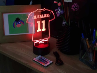 Nightlight Fußballtrikot mit Name, Nummer und Nachricht - tolles Geschenk!