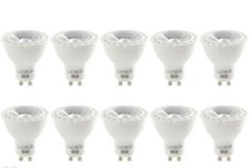 10 Pack Of LED GU10 3.5W = 35W Light Bulbs Warm White 260 Lumens Non-Dimmable