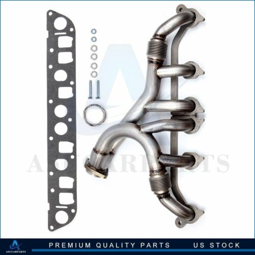 Exhaust Manifold &amp; Gasket Kit for 97 98 99 Jeep Grand Cherokee Wrangler 4.0L