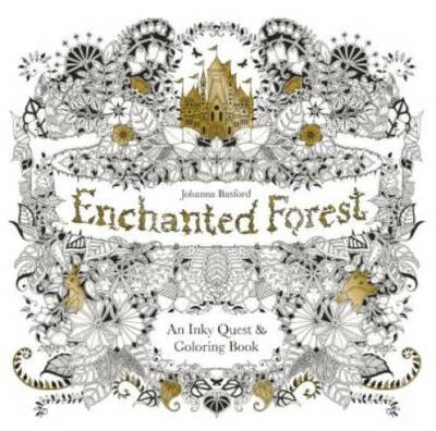 Enchanted Forest: An Inky Quest & Coloring Book - Paperback - ACCEPTABLE