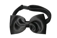 Satin Black or Red Bow Tie for Baby Toddler Kid Teen Boy Formal Wedding Tuxedo