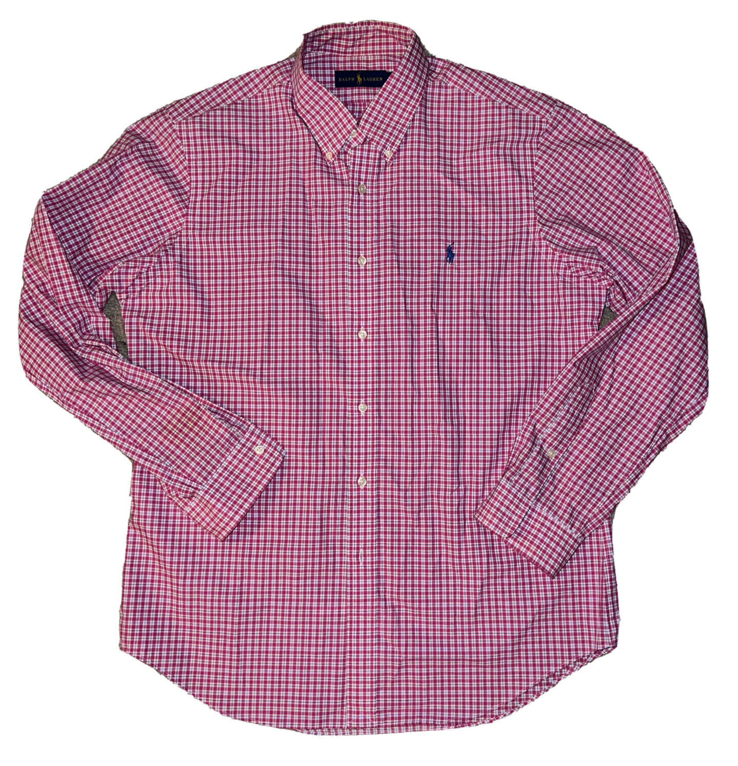 Polo Ralph Lauren RN 41381 Button Down Dress Shirt Size L Mens Pink ...