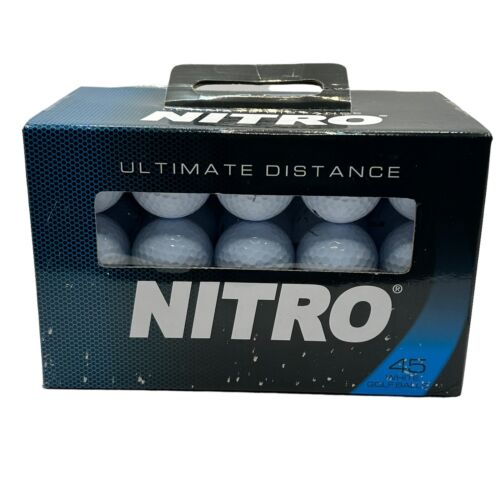 Nitro Golf Ultimate Distance Golfbälle weiß 45 Stück neu im Karton