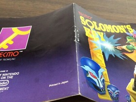 NES SOLOMON&rsquo;S KEY * CIB * Tecmo Manual Box COMPLETE GOOD Personal Collection