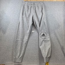 Adidas Mens Gray The Brand With The Three Stripes Joggers Sweatpants Small