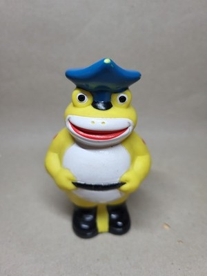 Unkerich # Kröte Quietschfigur Gummi #Lurchis Freunde Salamander # 80er Vintage