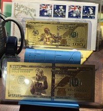 PATRICK MAHOMES & JOSH ALLEN (2) 24k GOLD Foil Collector Notes FOOTBALL 🟡🏈⭐️