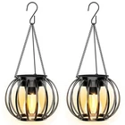 Solar Garden Lantern Hanging Light LED Outdoor Retro Tree Lamp Waterproof Decor