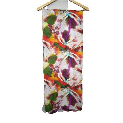 La Perla  Shawl Scarf Viscose Multicolored Italy 52  X 52  Square NWT