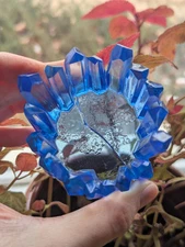 Cracked Faux Crystal Candle Holder For Battery Powered Candles