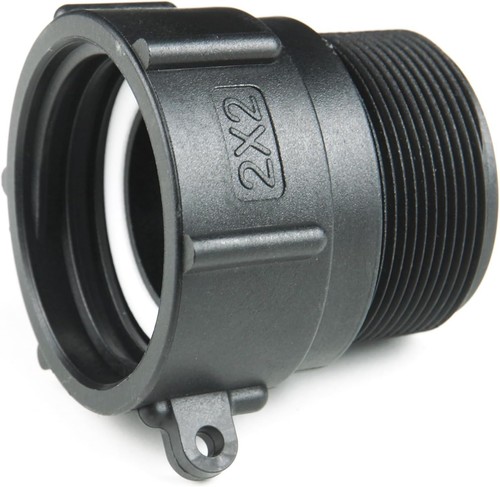 IBC Tote Fittings Adapter 2" Female Buttress Coarse Thread X 2" Male NPT Pipe Th