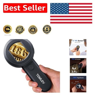 P10 Coin & Trichome Magnifier with USB Connection - Ideal for Detailed Viewing