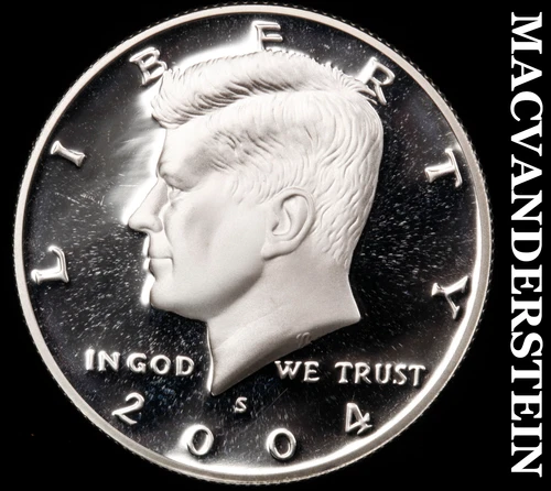 2004-S Kennedy Half Dollar- Silver Choice Gem Proof Luster No Reserve #i7475