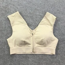 Tommie Copper Sports Bra Womens Large Front Zip Shoulder Support Activewear