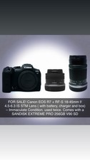 Canon EOS R7,RF-S 18-45mm f/ 4.5-6.3 IS STM Lens SDK EXTREME PRO 256GB V90 SD