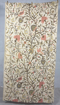 Vintage Artisan Glorious Crewel Stickerei Floral Wandbehang Panel 203x122 cm