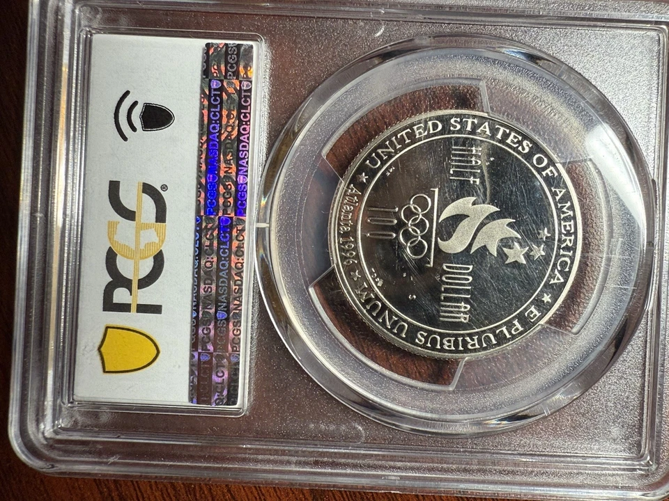 1996-S Swimming Half $ PCGS MS69 Spot Free HINT of Gold Toning - Image 3 of 4