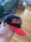 Vintage 1990s Chicago Blackhawks SnapBack Hat Starter Wool Embroidered Spell Out — photo 4