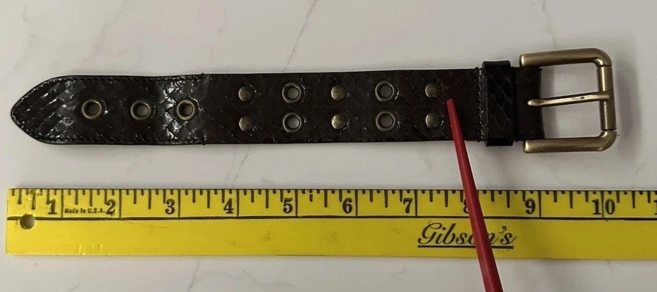 Pulseira de couro Dolce & Gabbana com fivela de latão feita na Itália - Imagem 3 de 4