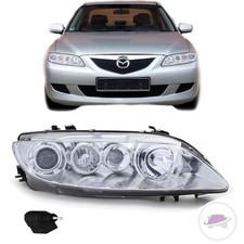 Mazda 6 GG Scheinwerfer Rechts Halogen H1/H1/H3 Motor 02-05 mit Nebel Limo/Kombi