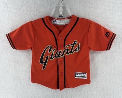 Majestic San Francisco Giants Buster Posey Kids Baby Toddler's Orange  Jersey 18M