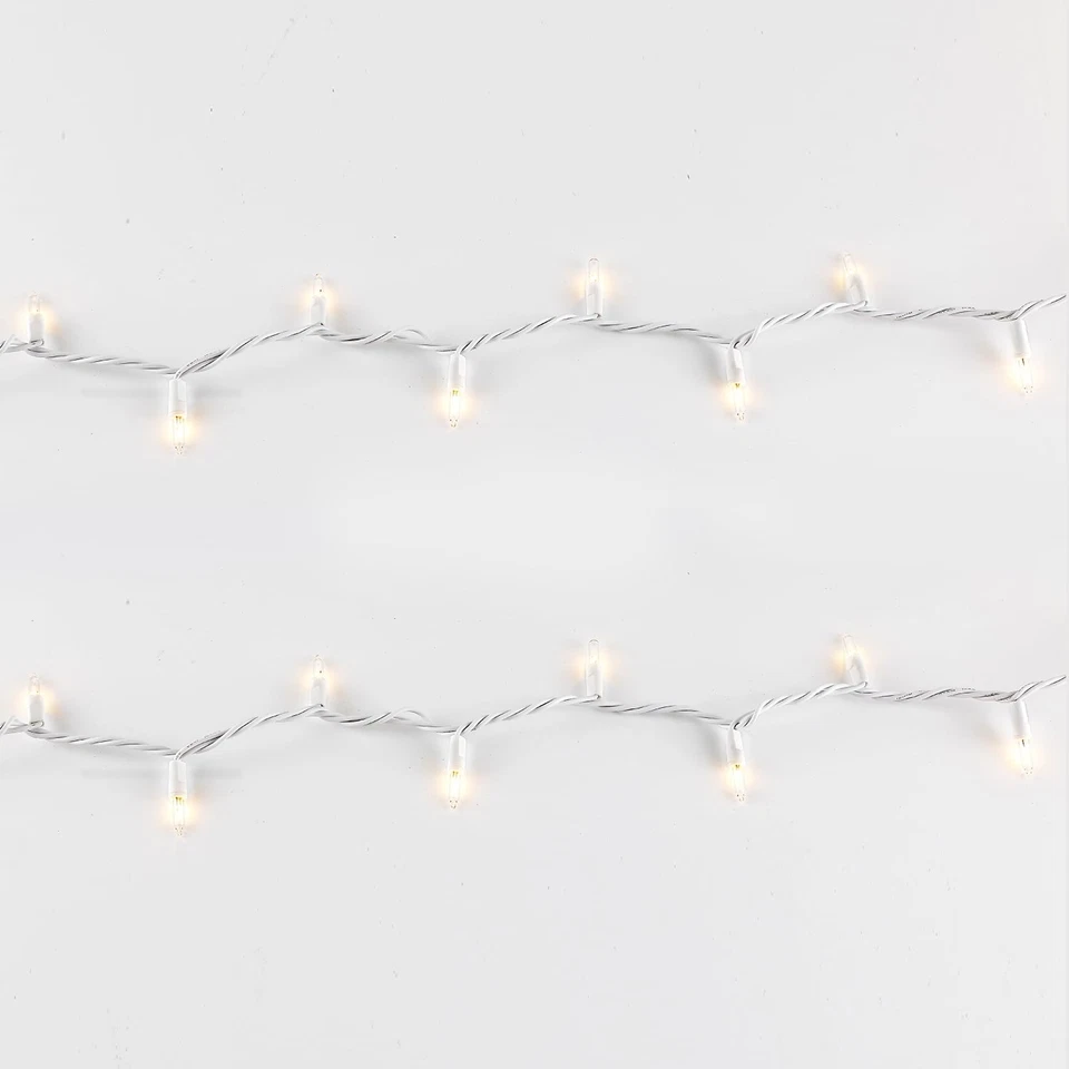 Holiday Time Incandescent Mini Christmas String Light Warm White 100-Count 6.9m - Image 2 of 4