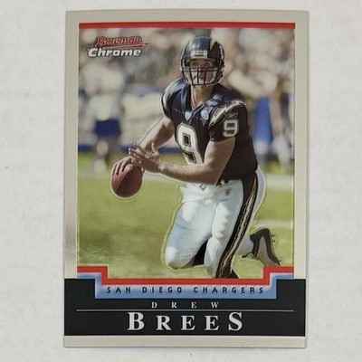 2004 Bowman Chrome Drew Brees Base Set #73 Chargers Saints HOF