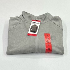 Bench Men's Urbanwear Moisture Wicking Full Zip Knit Jacket, Gray, Size M