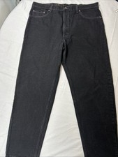 Vintage Levi  s 550 Jeans Men  s 40x30 Black Denim 90s Y2K Tapered Leg Made In USA