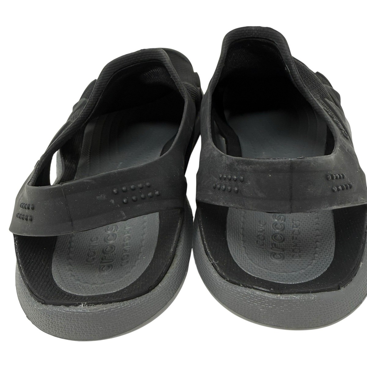 Crocs Men’s Size 9 Swiftwater mesh wave shoes black beach water sandals Crocs Mens Swiftwater Mesh Wave Sandals Water Shoe  main image 3