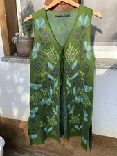 Gudrun Sjöden Frühling Long Strick Weste Jacke Baumwolle/Wolle ÖKO S wie NEU