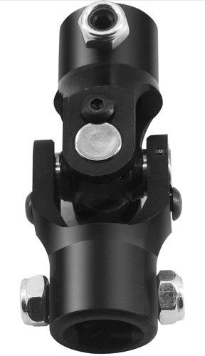 New 3/4" DD X 3/4" DD Universal Steering Black Single U Joint Shaft - Picture 10 of 10