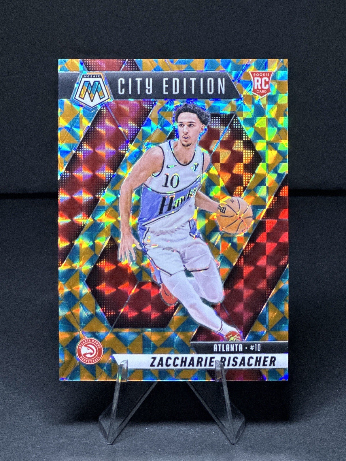 2024-25 Panini Mosaic ZACCHARIE RISACHER RC Rookie City Edition Tessellation /15