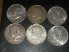 Lot of 6, 1964 Kennedy Half Dollar, 90% Silver