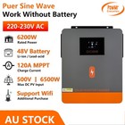 PowMr 48V 6200W Solar Hybrid Inverter Off Grid Charger MPPT BMS 120A AU Stock