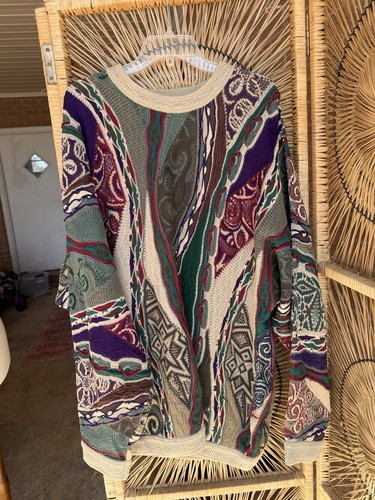 COOGI Australia Vintage Sweater 2XL Multicolor 100% Mercerized Cotton EUC - Image 1