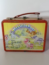 LONCHERA DE METAL My Little Pony de colección rara (forma áspera) ver fotos