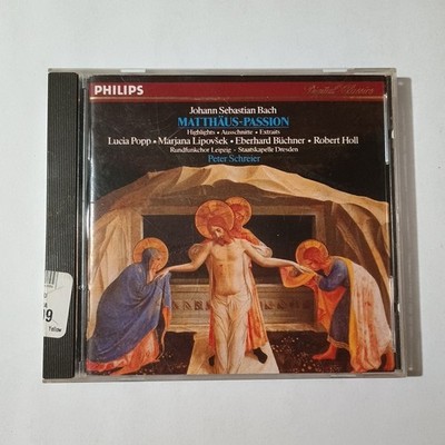 A14 Bach: St Matthew Passion Highlights - Audio CD By Peter Schreier - GOOD