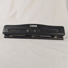 Acco Mutual 20 3 Hole Paper Punch Black Metal Pre-owned