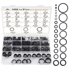 1050 Pcs Rubber O-Rings Seals Assortment Kit for Faucet Automotive Plumbing