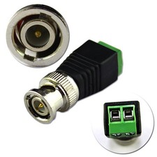 5PCS BNC Male CAT5 CCTV Video Adapter Coaxial Coax Balun Camera TV Connector US