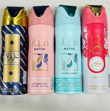 Lattafa Yara,Mayar,Azeezah Perfumes Body Spray 4 PCs,200 ML. NEW Original,Dubai