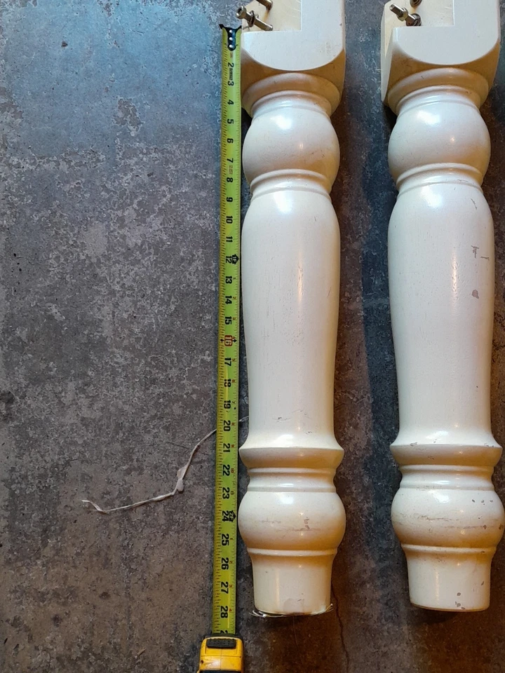 Juego de 4 patas de mesa de abedul para muebles de madera maciza Foto 2 de 4