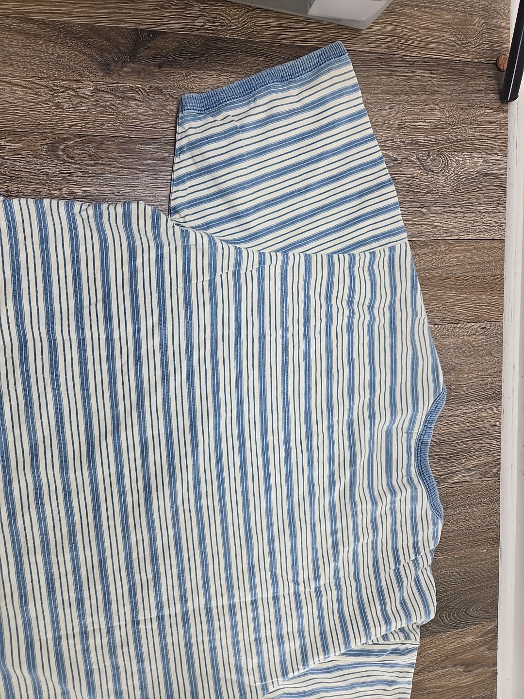 RRL Double RL by Ralph Lauren Blue White Striped T-Shirt Men's XXL Short Sleeve thumbnail 8