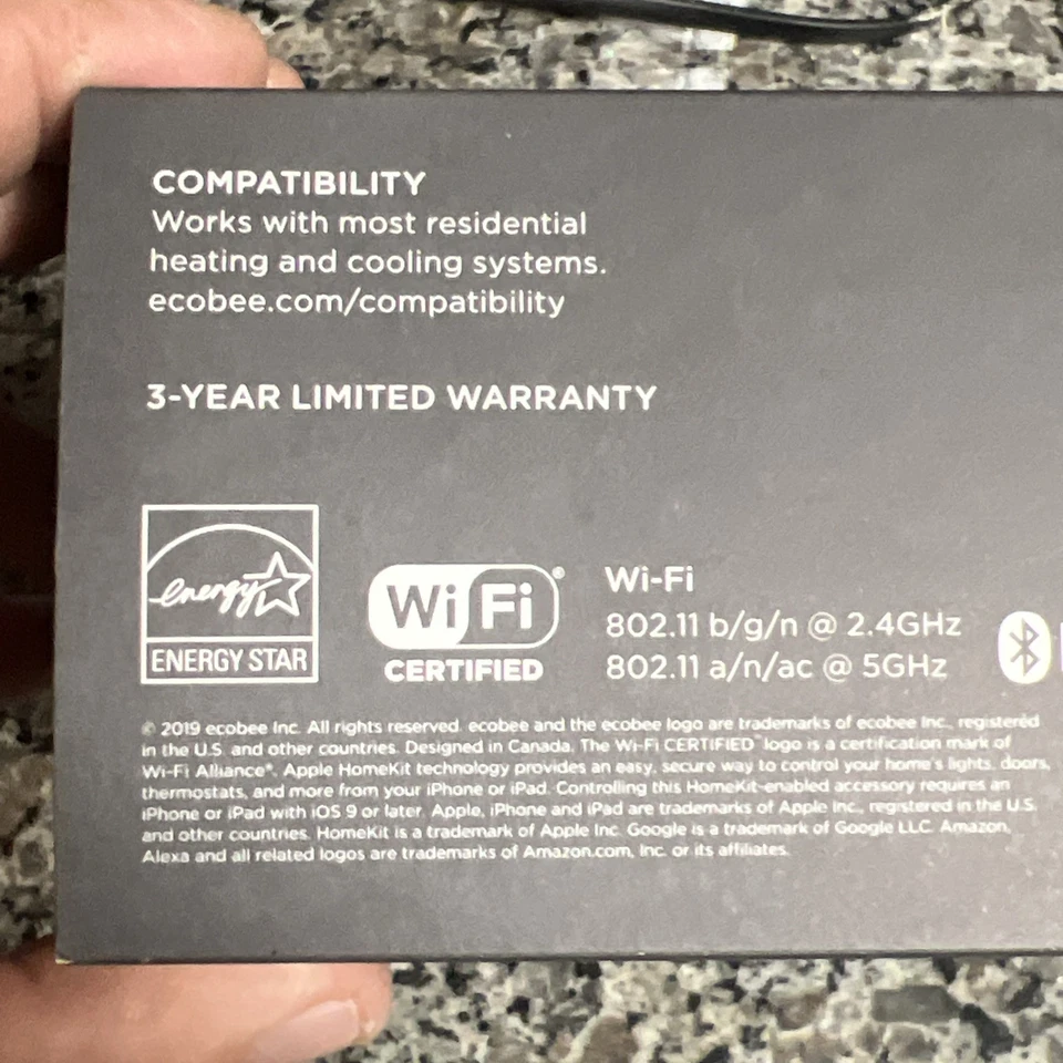 New ecobee smart thermostat Smart Thermostat Black EB-STATE5-01 - Image 3 of 4