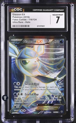 Glaceon EX (Full Art) 116/124 Fates Collide Holo for sale online